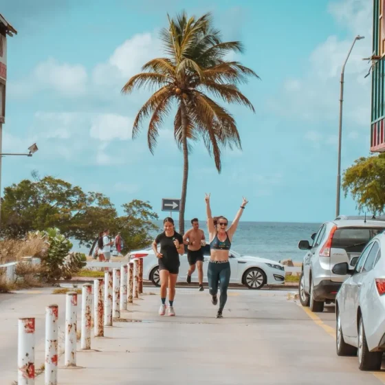 Beach run with the Alpha Box crew