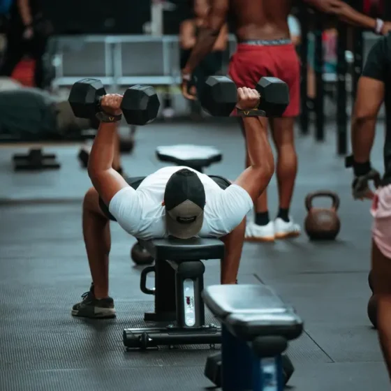 Dumbbell bench work