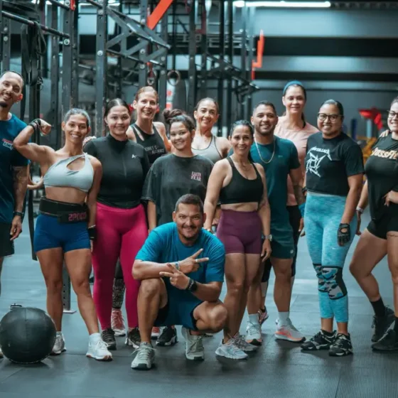 The Raw community after a workout